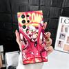 Hazbin Hotel Anime Soft Phone Case for Samsung Galaxy S26 S25 Edge S24 Ultra S23 Plus S22 S21 FE S20 Black Cover Back Shell