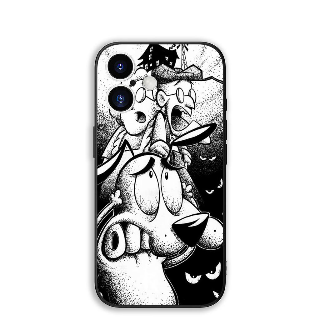 Casing for Apple iPhone 17 Pro XS Max Air 6 7 8 Plus 5 + SE 2022 SE2 16E Phone Case Poster C-Courage Dog C-Cowardly