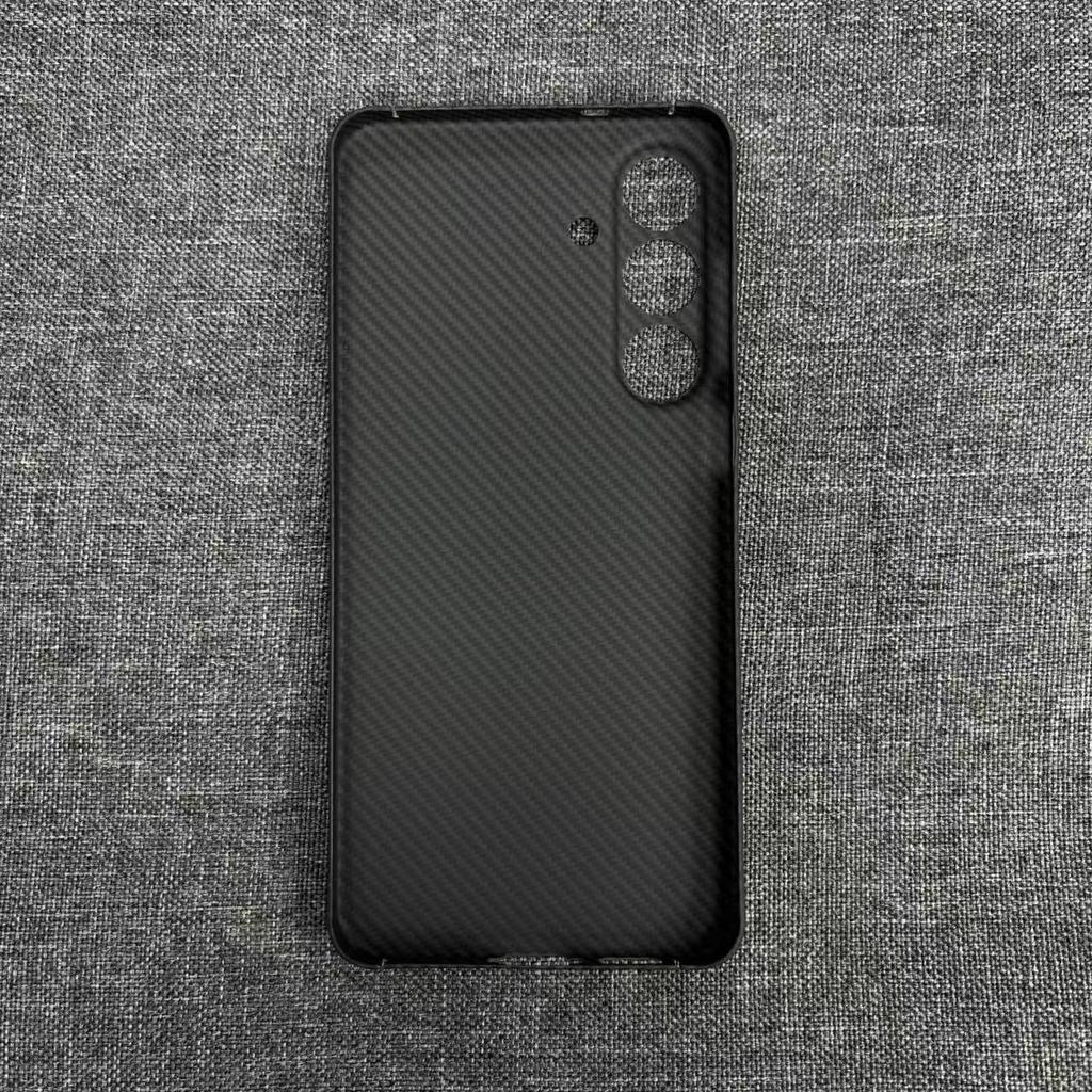 Custodia Protettiva in Kevlar Aramidio Fibra di Carbonio per Samsung Galaxy S25 FE Ultra-sottile Minimalista Protezione Fotocamera Antiurto