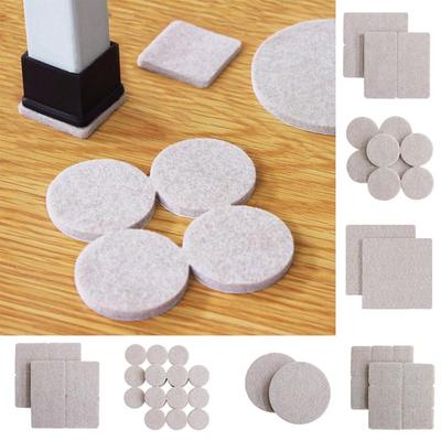 Felt Chair Leg Pads Floor Protectors for Furniture Legs Table Leg Cover Round Square Bottom Anti-Slip Pads Felt Table Chair Mat