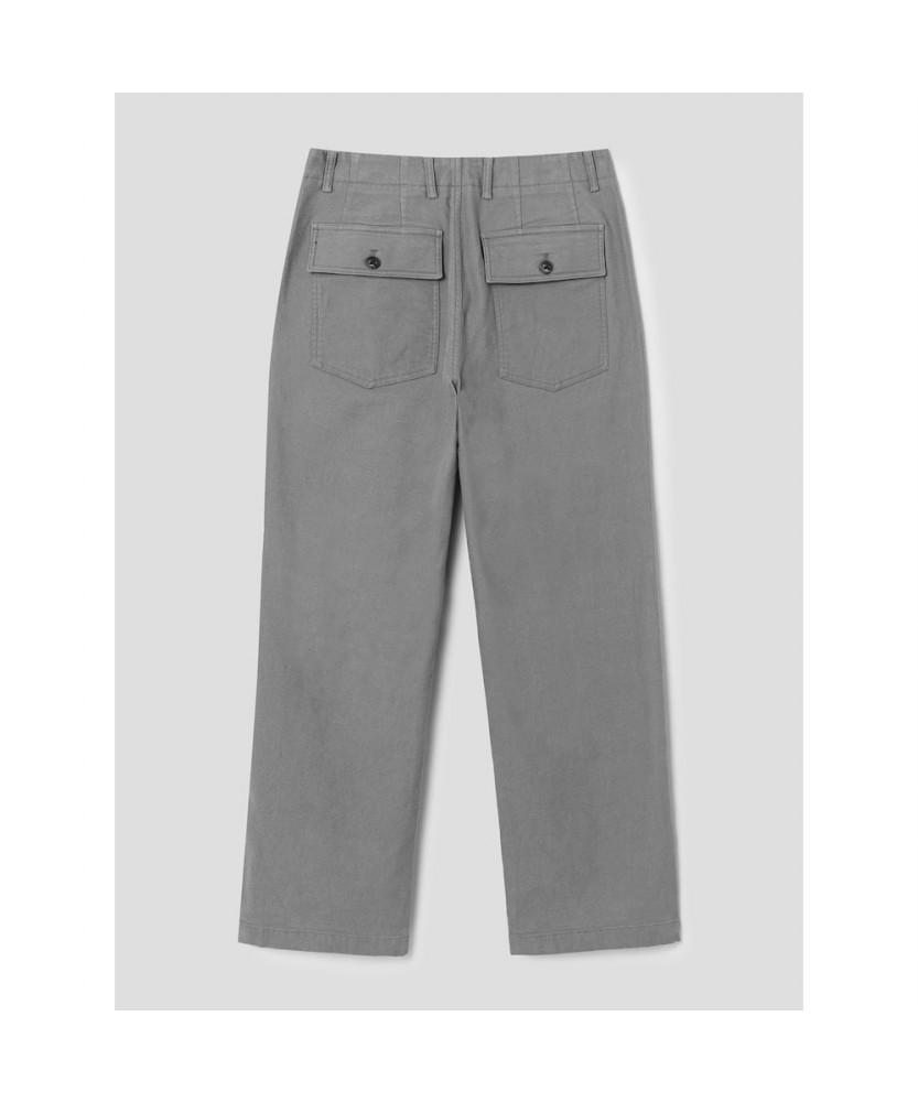 SHIFT.G Semi Wide Twill Fatigue Pants Light Gray
