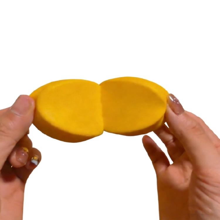 

Fun And Safe Cheesecake Toy In Multiple Color For Sequeeze Playing And Hand Exercise жёлтый