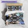 3pcs Duvet Cover Set (1*Duvet Cover + 2*Pillowcase, Without Core), Borussia Monchengladbach Print Bedding Set, Bedroom Decor, All‑Season, Birthday Gif