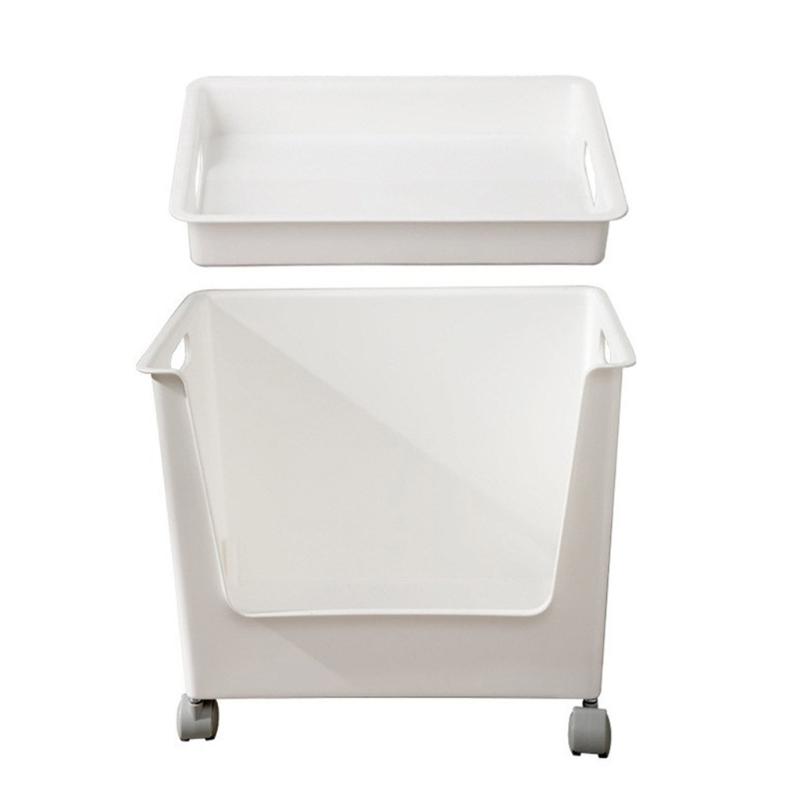 Easy Move Rolling Storage Container Space Efficient Storage Cart with Practical Home Organization Container