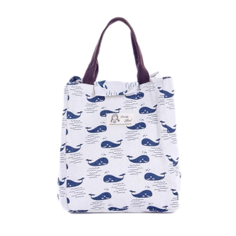 Cartoon Pattern Bento Bag Cooler Bag  Picnic Pouch Lunch Container Bag Pencil Box Purse