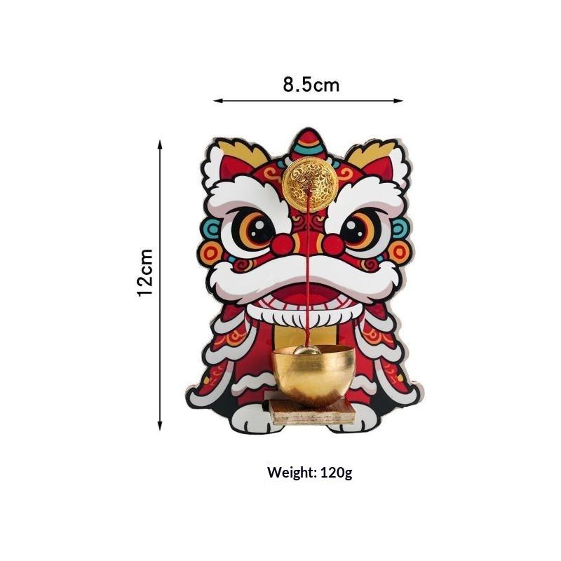 Wooden Magnetic Doorbell Minimalist Brass Chime Natural Wood Frame Entry Alert for Modern Home Interior Use