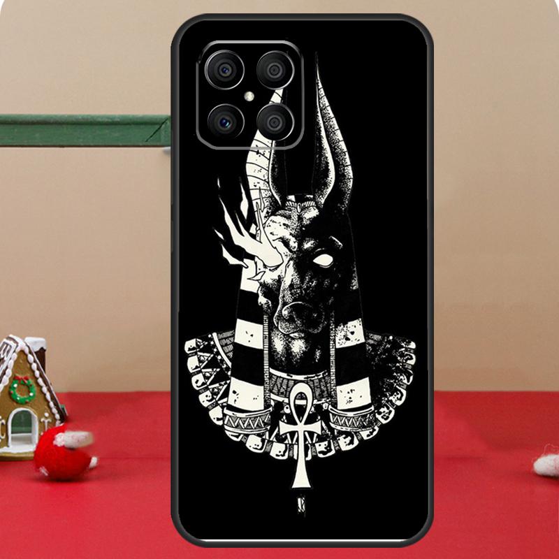 Egypt Nefertiti Anubis Ankh Case For Honor Magic 8 7 6 Pro Honor 200 400 70 90 Lite X8c X8b X9a X9b X9c X9d Win RT Coque