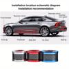 Car Stickers Anti Scratch Door Sill Protector Rubber Strip Carbon Fiber Auto Threshold Bumper Door Edge Protective Sticker Film