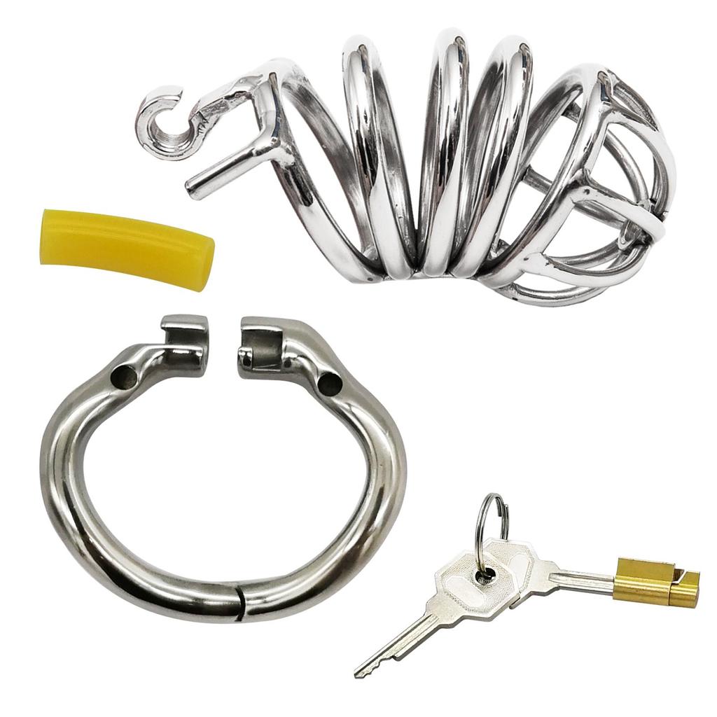 Ergonomic Stainless Steel Stealth Lock Male Chastity Device,Cock Cage,Penis Lock,Cock Ring,Chastity Belt, S053