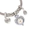 Süße Herz Anhänger Strass Frauen Quarz Armband Kleid Uhr