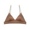 Women's Summer Thin Sexy Leopard Print Small Breast Gathered Triangular Cup Back No Trace Underwear