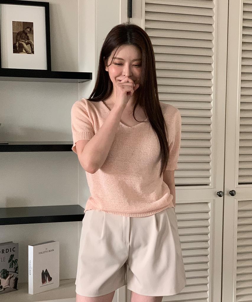 VISITINNEWYORK Basic Two-Way V-Neck Knit (Vb5Skf1)