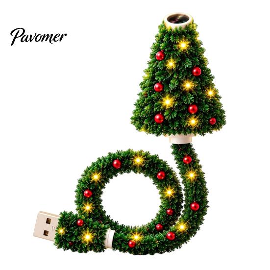 Christmas Projector Light Tree Projection Light, USB Plug-and-Play LED with 6 Festive Decoration Scenes, Flexible Gooseneck Lamp for Wall Ceiling