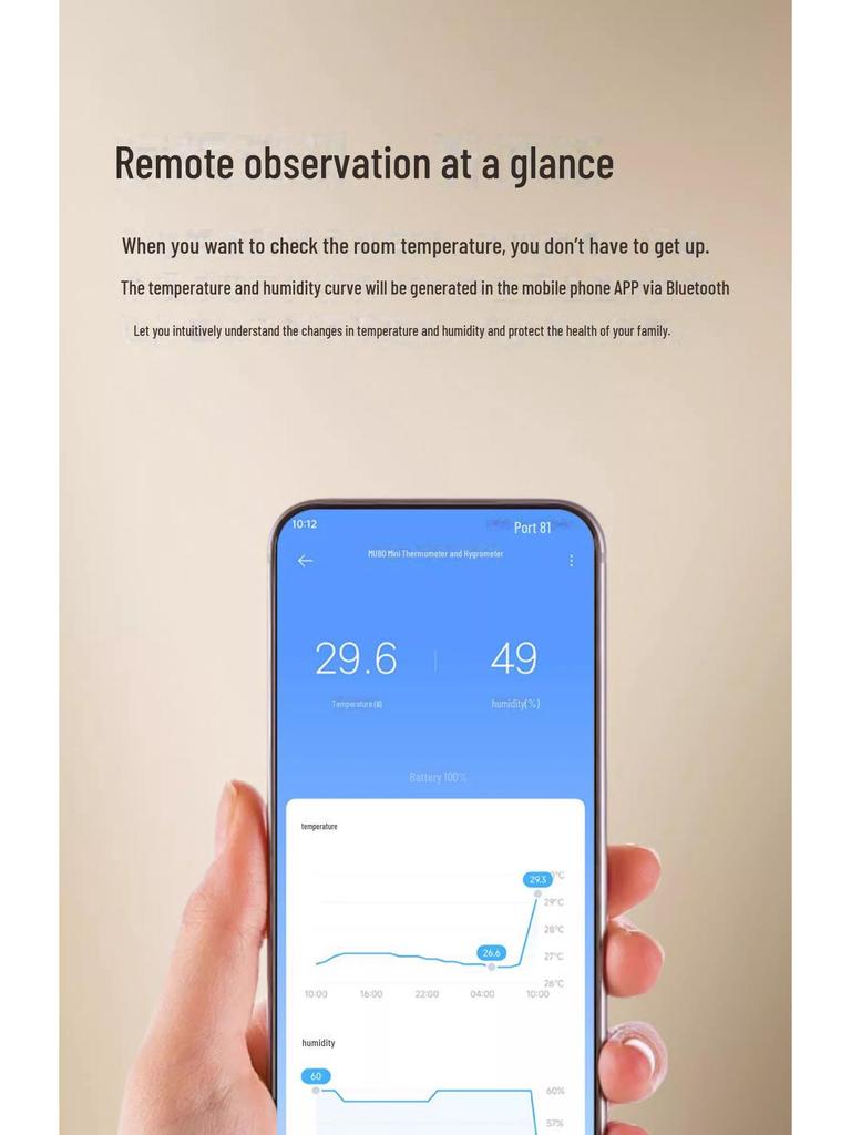 High-Precision Indoor Baby Room Thermo-Hygrometer