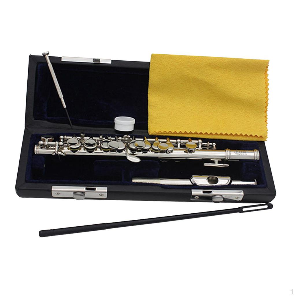 C Key Piccolo Lightweight Easy To Play Woodwind Instrument 16 Hole Flute for Stage Performance