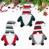3pcs Exquisite Christmas Gnome Cutlery Cover Cartoon Xmas Tableware Storage Bag  Home Xmas Decor