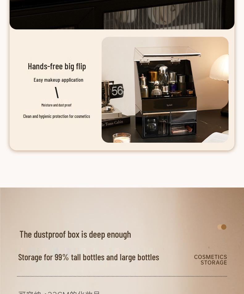 Porta-Pincéis de Maquilhagem de Luxo à Prova de Pó e Organizador