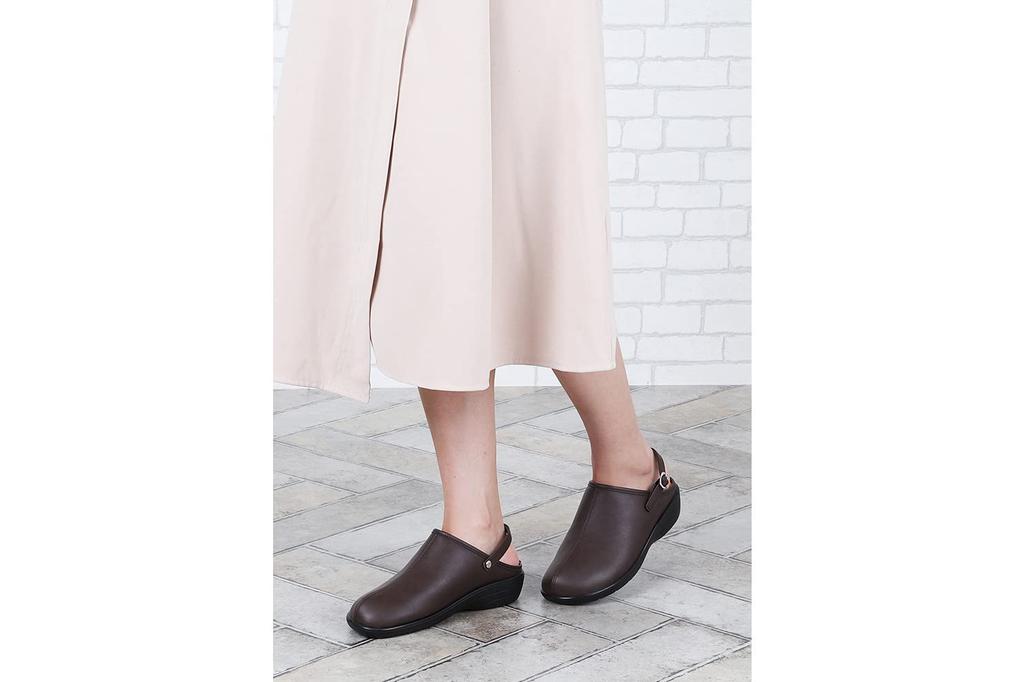 6860 Sandals for Wine [Pansy] Women, Sabot, 2-Way, Soft, Lightweight, LL,