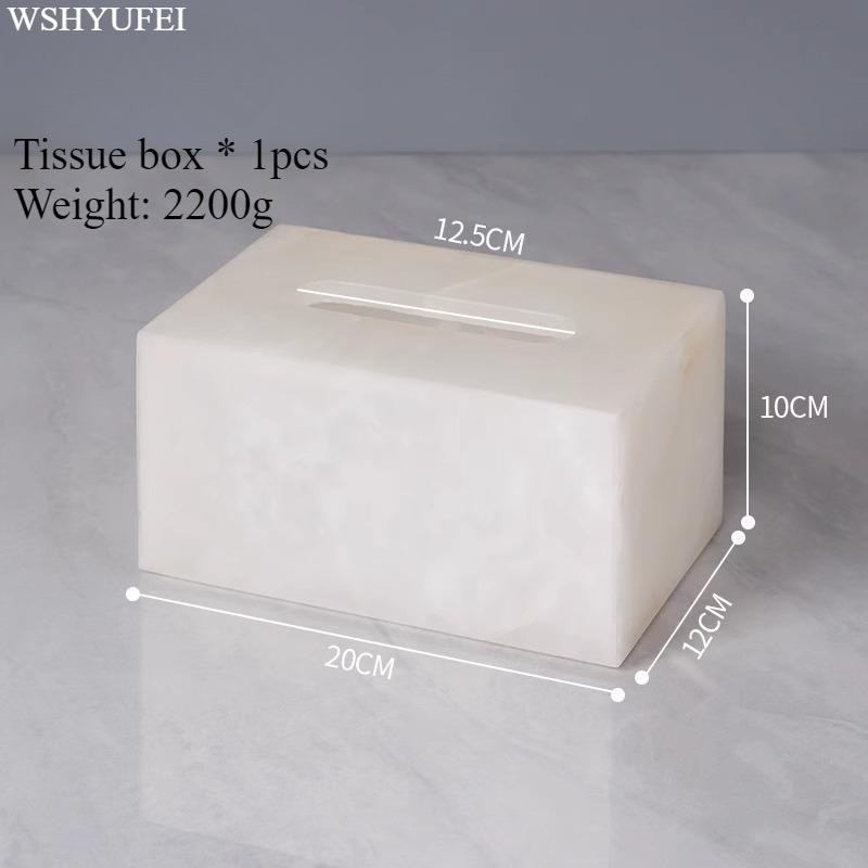 Light Luxury White Jade Stone Home Bathroom Wash Suit Bathroom Supplies Brush Tooth Cup Soap Bottle Soap Dish Toothbrush Holder