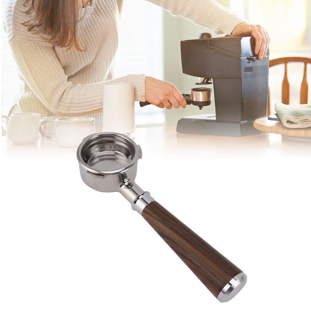 58mm Bottomless Portafilter 3 Stainless Steel Coffee Portafilter Wood Handle for Ba etto Coffee NaMachine