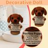 Positive Crochet Puppy Desktop Decoration Birthday Gift Holiday Gift