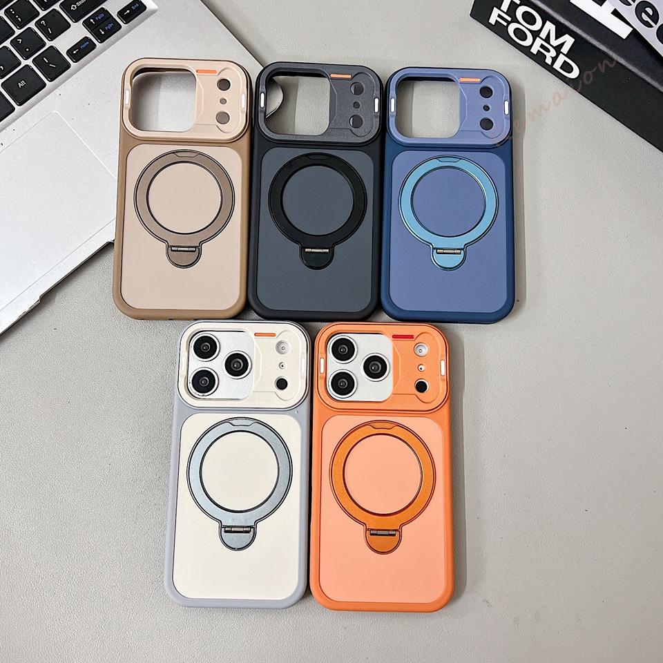 New Matte Magnetic Stand Phone Case For For Iphone 17 Air 11 12 13 14 1 16 Pro Max Plus  Official Shockproof Protector Cover