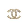 Chanel 23K New Square Diamond Double C Metal Brooch Women Brooch Gold ABB978-B14688-NS658
