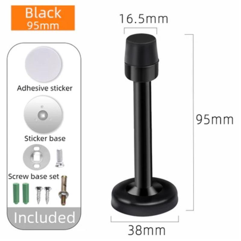 Anti-Collision 95/120mm Stainless Steel Door Stops with Screws Durable Door Holders for Interior Exterior Door Use