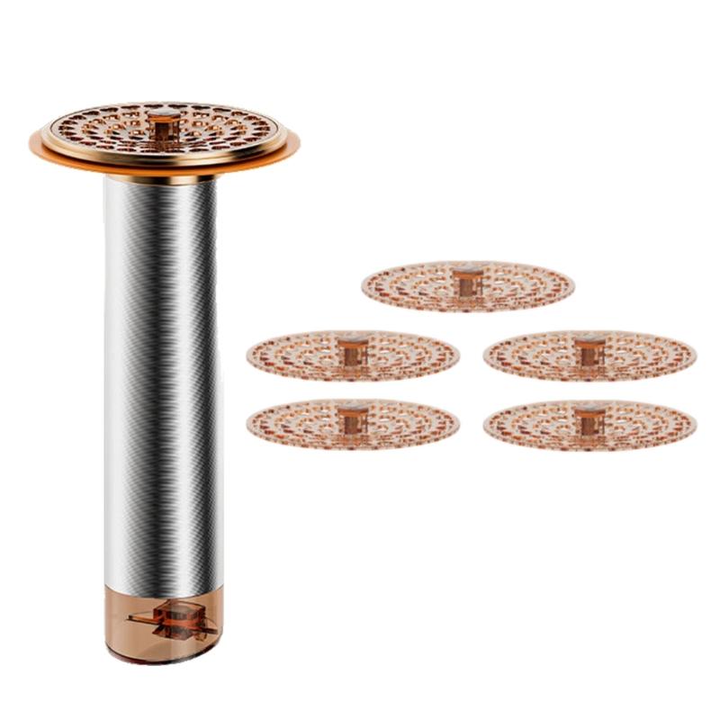 Extended Floor Drain Cores Round Shower Floor Drain Antiodor Drainer Shower Strainer Cover for Bathroom Kitchen 1