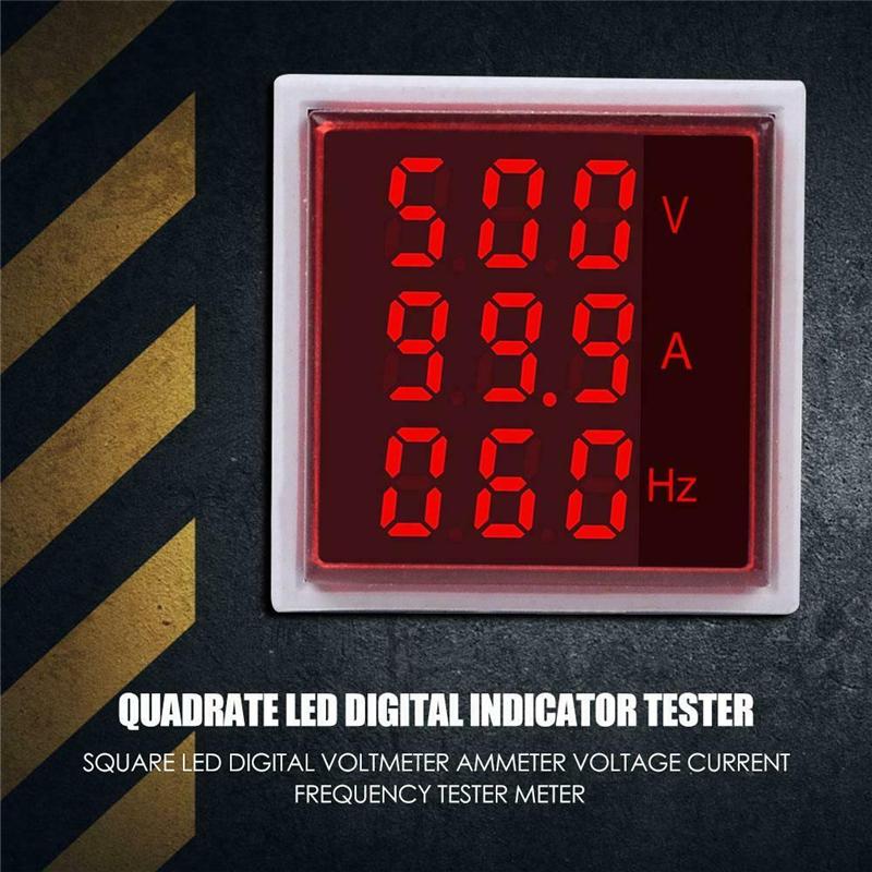 AC 50-500V 0-100A Quadratische LED Digital Voltmeter Amperemeter Spannung Strom Meter Voltammeter Auto Volt Amp Tester Detektor