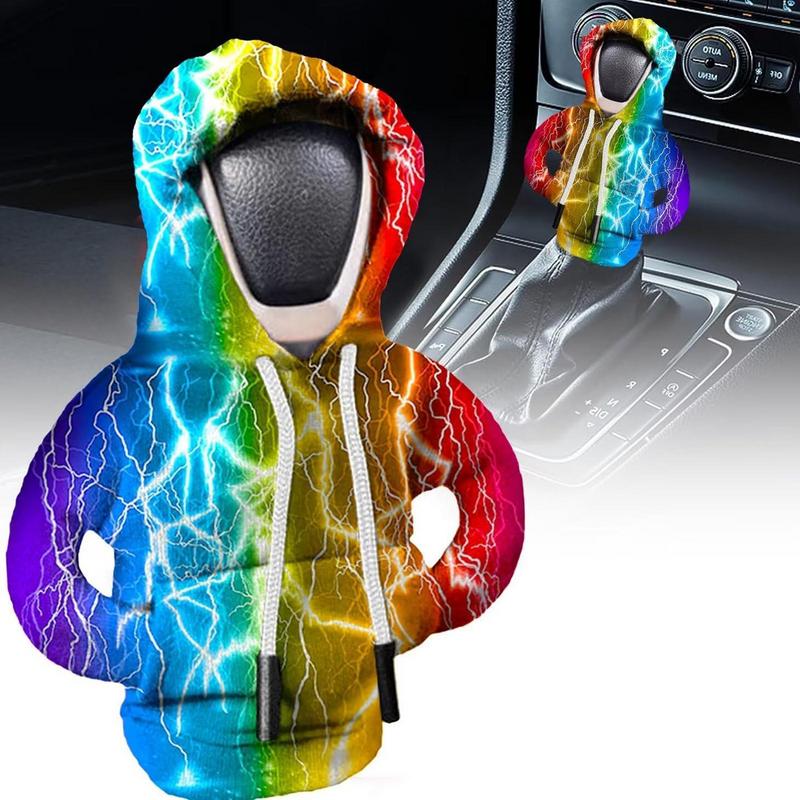 Car Gear Shift Hoodie Cover Shift Cover Car Gear Handle Decoration Fits Manual Automatic Universal Car Shift Lever Interior Deco