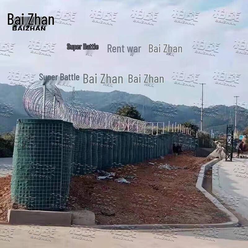Galvanized Metal Defensive Barrier & Flood Control Cage