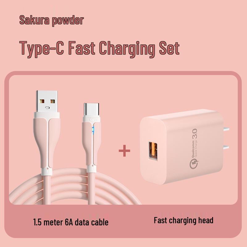 Compatible Charger Plug Set for Apple iPhone, Huawei, Vivo, Honor, Mate - Supports Data Cable & Fast Charge