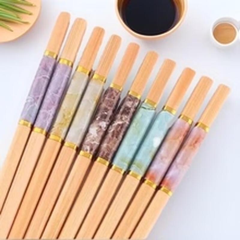 

Camellia Household Ceramic Chopsticks, 10-Pair Set