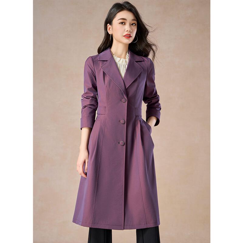 Elegant Women s British Style Trench Coat 2XL