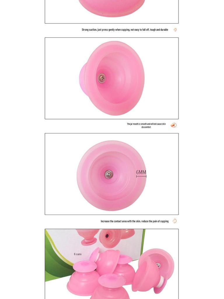 12-Piece Silicone Cupping Set: Thickened Vacuum Cups for Home Use, Negative Pressure, Sliding Cupping & Moisture Removal