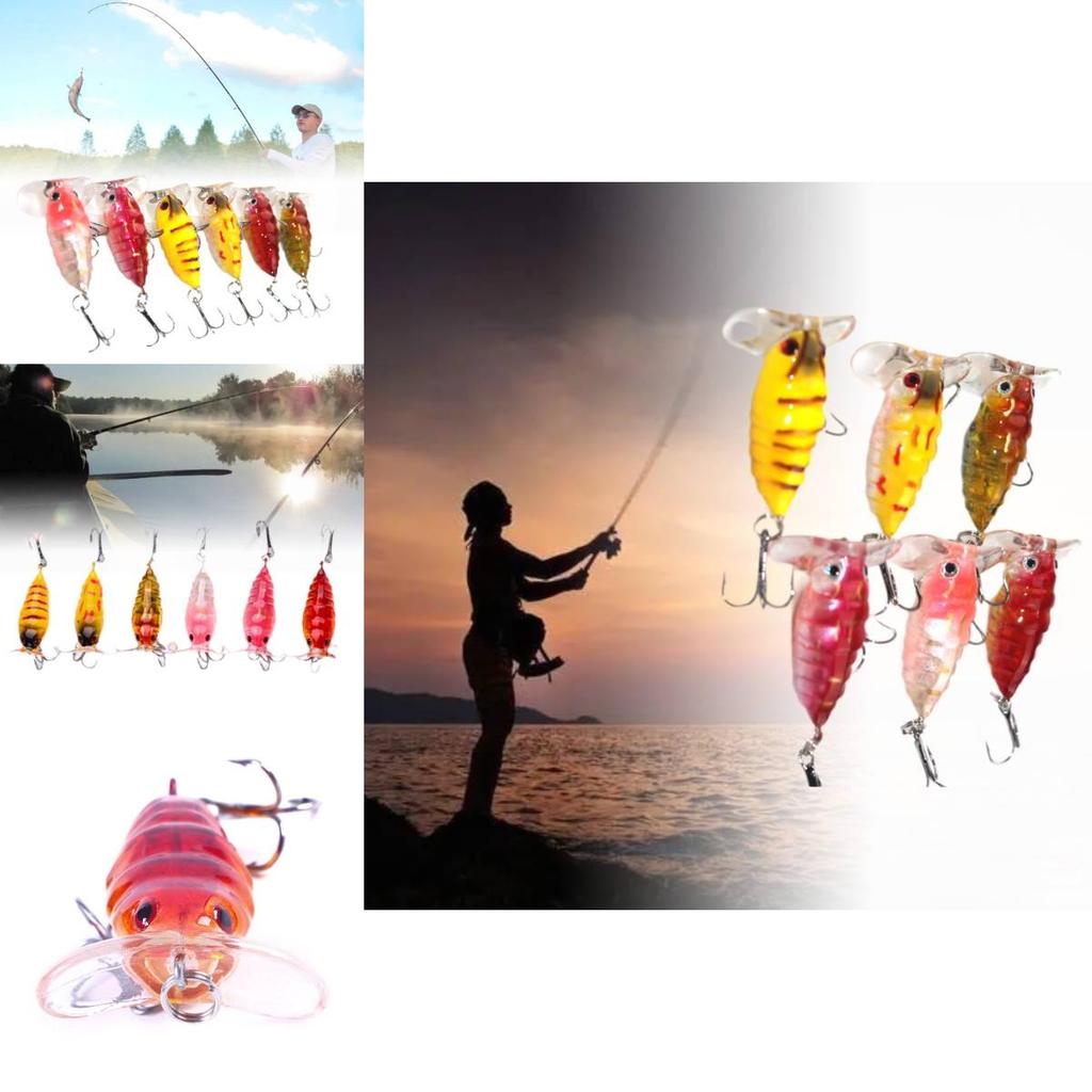 Lifelike Orange Red Fishing Lure 4g Bionic Surface Floater For Long Casting