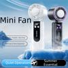 High Speed Portable Cooling Fan Semiconductor Refrigeration Mini Turbo Fan Handheld Fan  School
