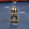 Vintage Brass Tibetan Style Small Seal Nepal Tibetan Carved Lion Seal He Zhi Bronze Seal Cultural Artifact Copperware Wholesale