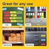 54pcs Colorful Magnetic Labels Writable Whiteboard Tag Fridge Office Garage Refrigerator Locker Shelf Organization Fridge Magnet