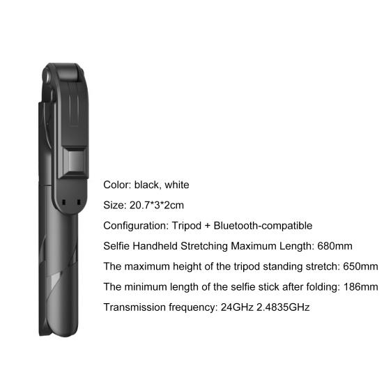 Selfie Bracket Retractable Professional Remote Control Bluetooth-compatible 4 Selfie Stick Tripod Stand