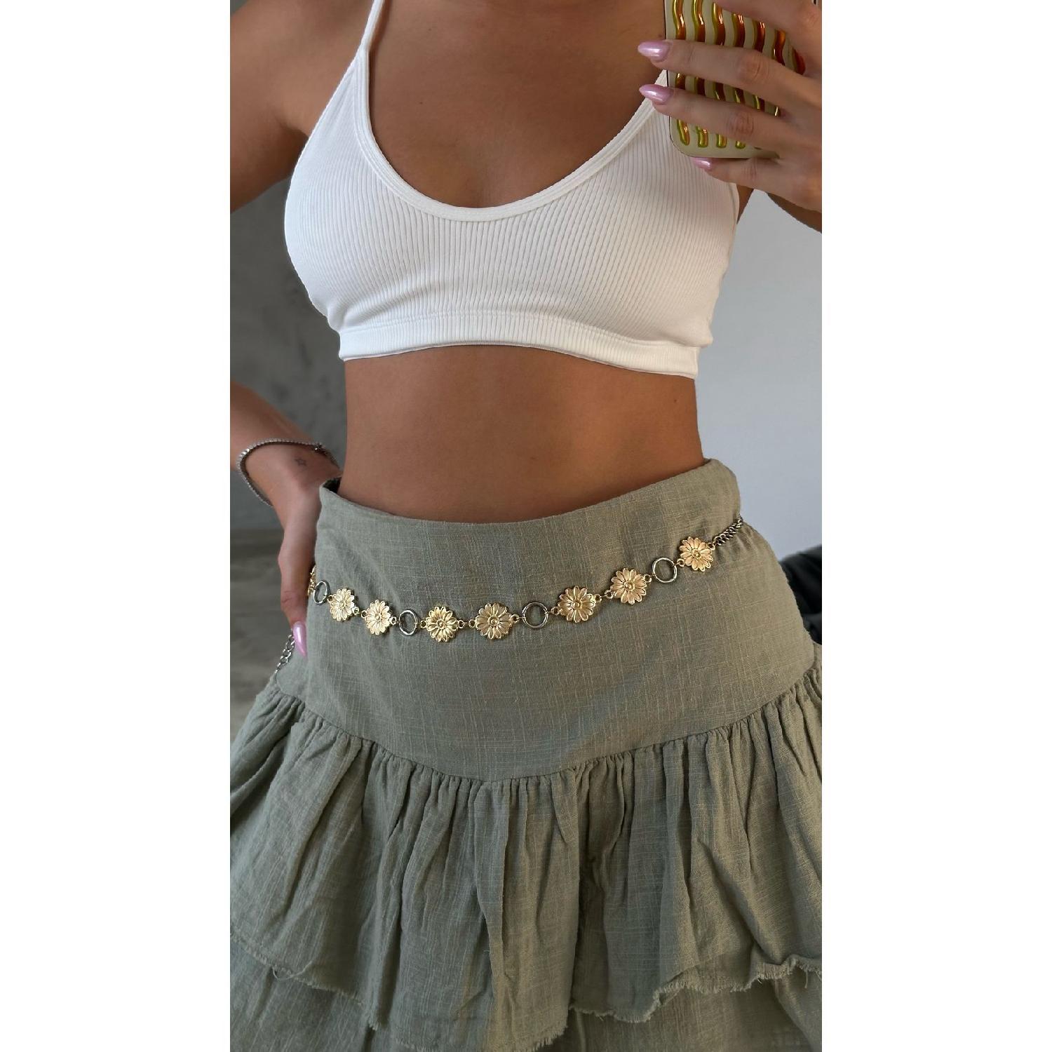 

Women s Daisy And Ring Detailed Body 100 cm золотий