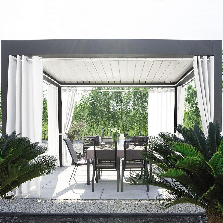Gardenia - Ready-made Curtain with Eyelets - 140X220 Cm - White