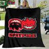 Fashion S-Spitfire Logo Pattern Blanket Flannel Thin Blanket Portable Home Travel Office Lunch Break Blanket Birthday Gift