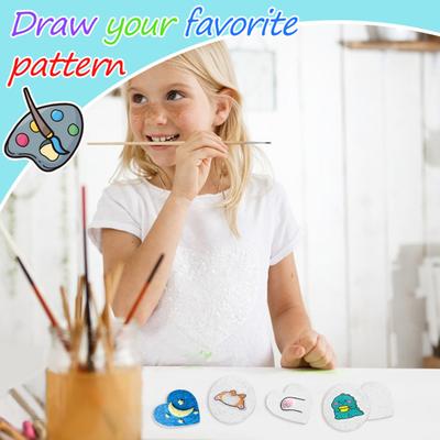 Foam Texture Blank Painting Paper 3D Drawing Magic Canvas Sponge with Water Brush White Puffy Paint Paper for Kids Adults DIY Art Craft Supplies