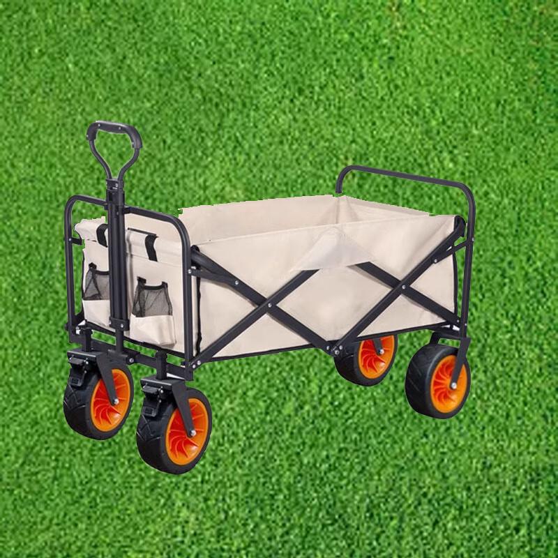 Portable Folding Outdoor Camping Cart with Off-road Wheels