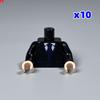 10pcs MOC Bricks Suit Chef doctor Body Part Torso Building Blocks Accessories Assembles Particles Toys Gifts