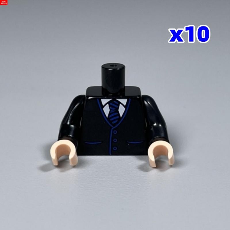 10pcs MOC Bricks Suit Chef doctor Body Part Torso Building Blocks Accessories Assembles Particles Toys Gifts
