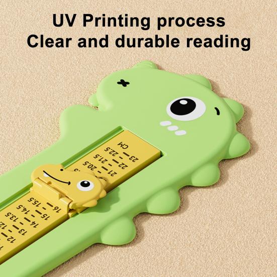 Cartoon Dinosaur Foot Measuring Device Kids Foot Length Measurement Gauge Infant Boys Girls Accurate