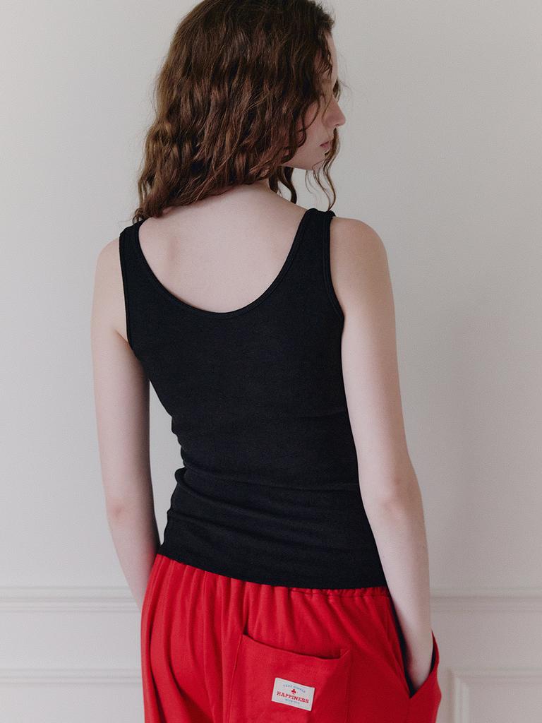 Tieseueichi Square Neck Warm Bra Top 2 Colors